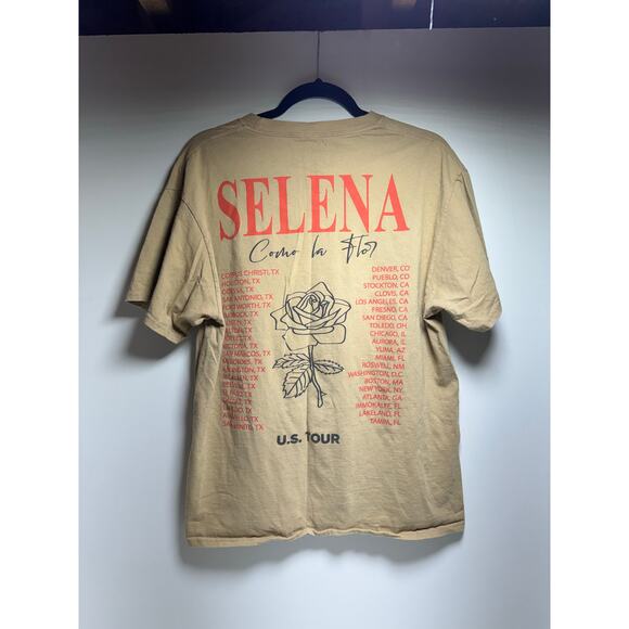 Official Selena Merchandise Tan Como La Flor T-Shirt Sz L Pop Art Culture - Picture 6 of 9